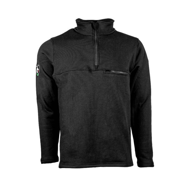 DragonWear Elements Quarter Zip Sweatshirt in Black